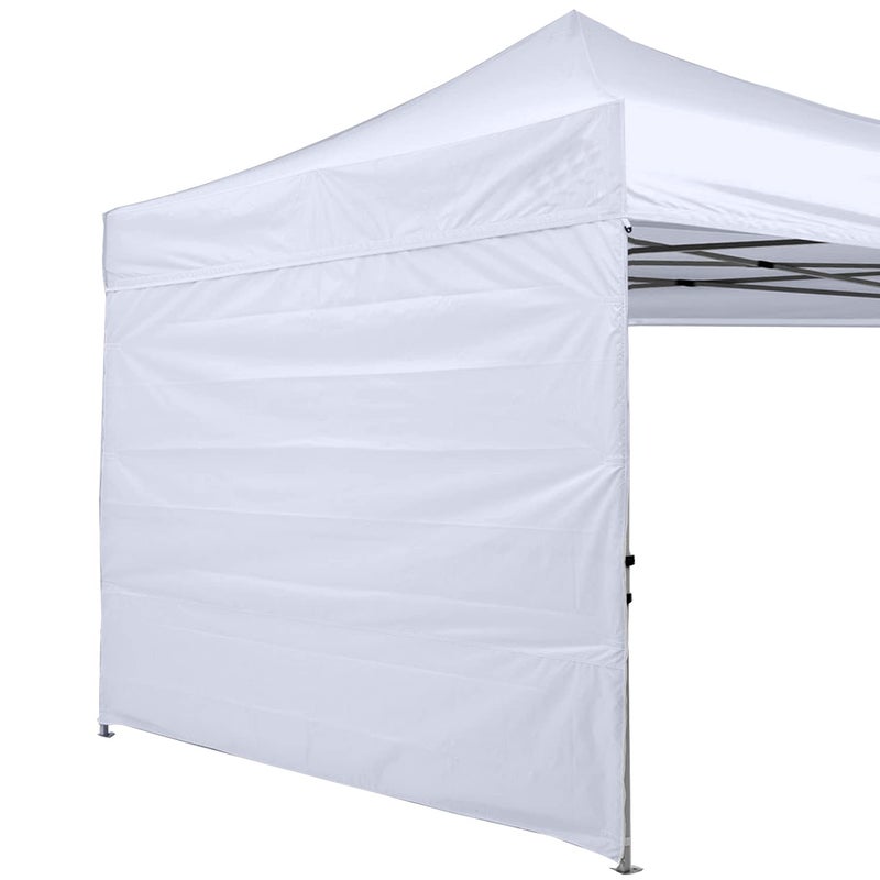 ABCCANOPY Instant Canopy SunWall 10x10 FT, 1 Pack Sidewall Only, No Frame or Top, White - Image 1